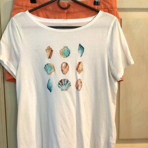 Talbots Ladies Sparkly Tee M